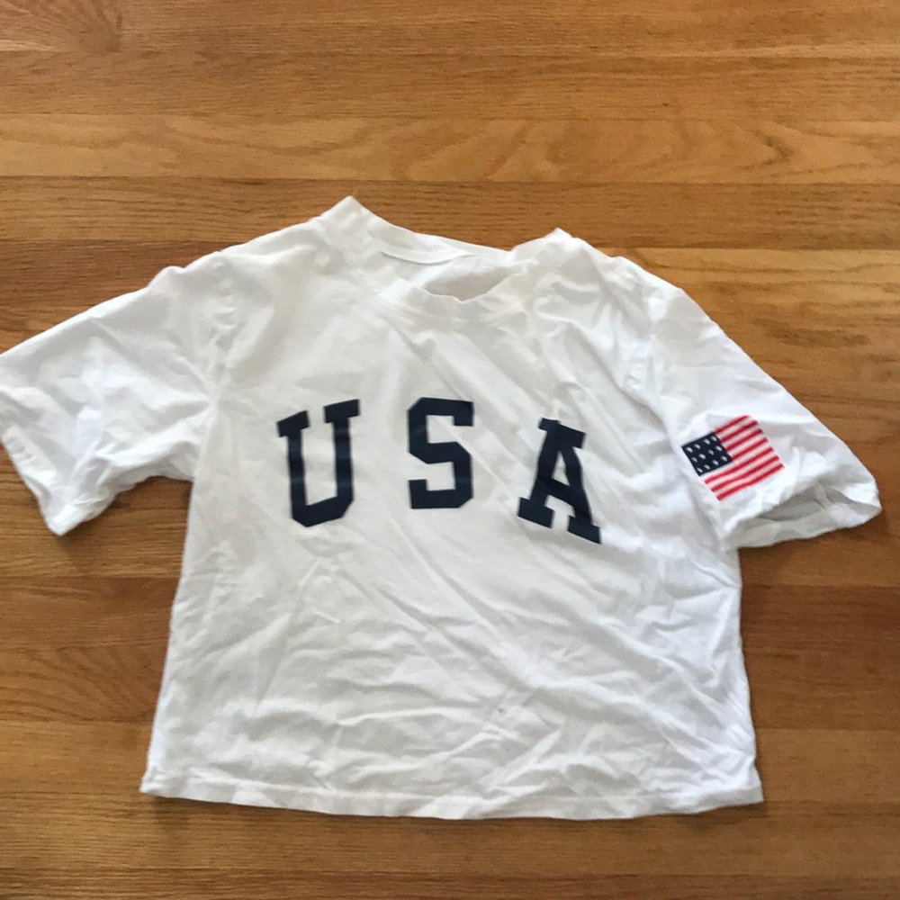 USA white t shirt